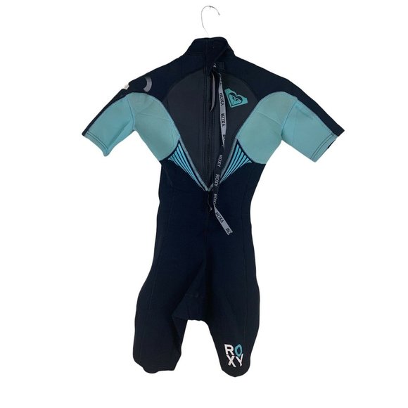Roxy Girls 2/2MM Syncro Back Zip Short sleeve Wetsuit 6/34 - Picture 2 of 10